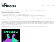 Tablet Screenshot of nickbontrager.com